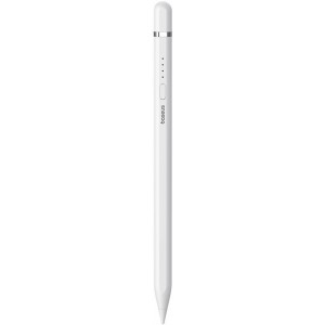 Baseus Smooth Writing 2 stylus with active tip for iPad + USB-A - Lightning cable and replaceable tip - white (universal)