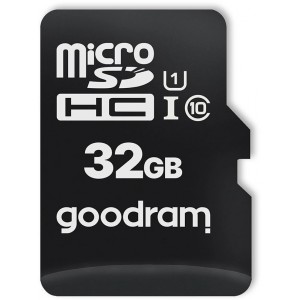 Goodram Microcard 32 GB micro SD HC UHS-I class 10 memory card, SD adapter (M1AA-0320R12) (universal)