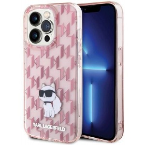 Karl Lagerfeld Monogram Choupette case for iPhone 15 Pro Max - pink (universal)