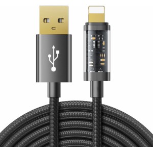 Joyroom USB cable - Lightning for charging / data transmission 2,4A 20W 2m black (S-UL012A20) (universal)