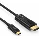 Choetech unidirectional adapter cable USB Type C adapter (male) to HDMI 2.0 (male) 4K 60Hz 1.8m black (CH0019) (universal)