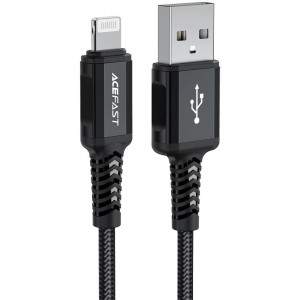Acefast cable MFI USB - Lightning 1,8m, 2,4A black (C4-02 A Black) (universal)