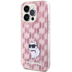 Karl Lagerfeld Monogram Choupette case for iPhone 15 Pro Max - pink (universal)