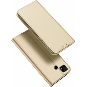 Dux Ducis Skin Pro Case for Xiaomi Poco C40 Flip Card Wallet Stand Gold (universal)