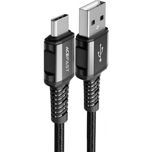 Acefast USB cable - USB Type C 1.2m, 3A black (C1-04 black) (universal)