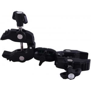 Hurtel Double-sided clamp holder for the camera - black (universal)