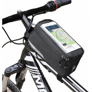 Wozinsky frame bike bag phone cover up to 6.5 inch 1l black (WBB6BK) (universal)