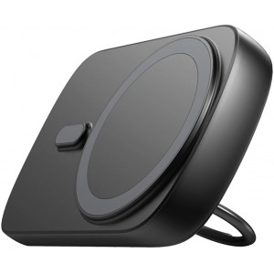 Joyroom Wireless power bank 6000mAh Joyroom JR-W030 20W MagSafe with ring and stand - black (universal)