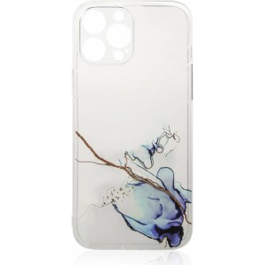 Hurtel Marble Case for iPhone 12 Pro Max Gel Cover Marble Blue (universal)