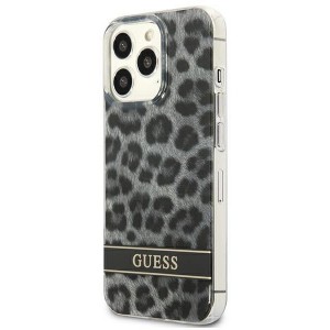 Guess GUHCP13LHSLEOK iPhone 13 Pro / 13 6.1" grey/grey hardcase Leopard (universal)