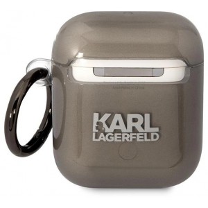 Karl Lagerfeld KLA2HNIKTCK AirPods 1/2 cover black/black Karl`s Head (universal)