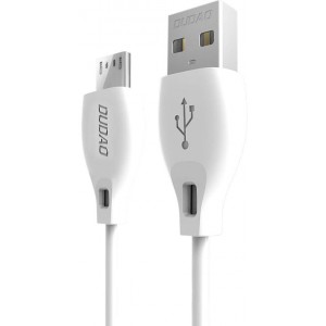 Dudao cable micro USB cable 2.4A 1m white (L4M 1m white) (universal)