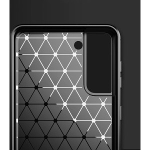 Hurtel Carbon Case Flexible Cover TPU Case for Samsung Galaxy S21+ 5G (S21 Plus 5G) black (universal)