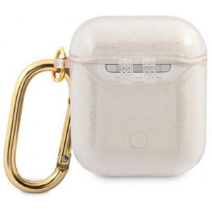 Guess GUA2UCG4GD AirPods cover gold/gold Glitter Collection (universal)