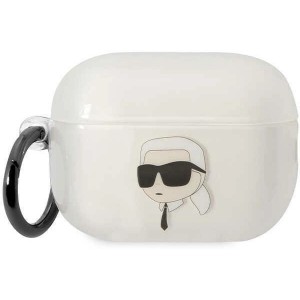 Karl Lagerfeld KLAP2HNIKTCT Airpods Pro 2 cover transparent Ikonik Karl Lagerfeld (universal)