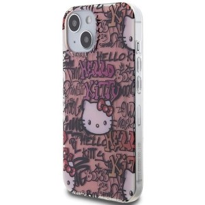 Hello Kitty IML Tags Graffiti case for iPhone 15 - pink (universal)