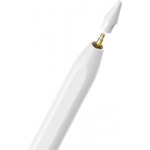 Baseus Smooth Writing 2 stylus with active tip for iPad + USB-A - Lightning cable and replaceable tip - white (universal)