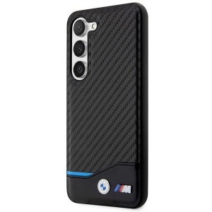 BMW Leather Carbon case for Samsung Galaxy S23+ - black (universal)