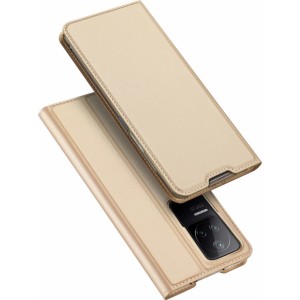 Dux Ducis Skin Pro Holster Cover Flip Cover for Xiaomi Poco F4 5G gold (universal)