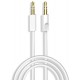 Dudao cable AUX mini jack 3.5mm 1m 3 pole stereo white (L12S white) (universal)