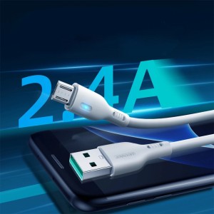 Joyroom USB cable - micro USB 2.4A 2m Joyroom S-UM018A13 - white (universal)