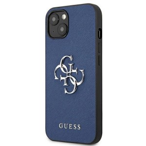 Guess GUHCP13SSA4GSBL iPhone 13 mini 5.4" blue/blue hardcase Saffiano 4G Metal Logo (universal)