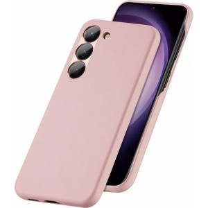 Dux Ducis Grit case for Samsung Galaxy S23 elegant case made of artificial leather MagSafe pink