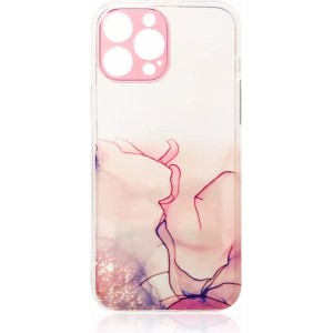4Kom.pl Marble Case for iPhone 13 Pro Max gel cover marble pink