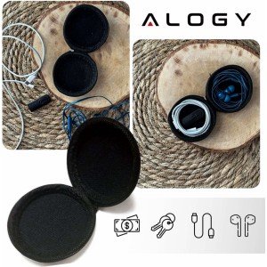 Alogy Pouch for Earbuds Black