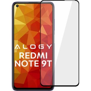 Alogy Glass Full Glue case friendly for Xiaomi Redmi Note 9T Black