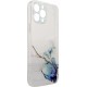 4Kom.pl Marble Case for iPhone 12 Pro gel cover marble blue