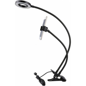 Alogy Photographic Alogy LED Selfie Ring Light Phone Holder Black