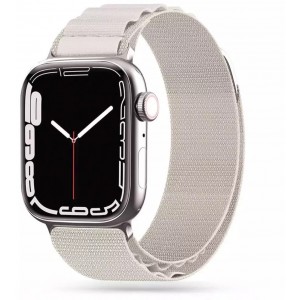 4Kom.pl Nylon pro apple watch 4 / 5 / 6 / 7 / 8 / se / ultra (42 / 44 / 45 / 49 mm) mousy