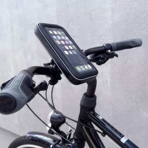 Wozinsky phone holder for bicycle, motorcycle, scooter black (WBHBK7)