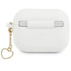 Guess GUAPLSCHSH AirPods Pro cover biały/white Silicone Charm Collection