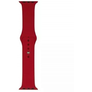 Producenttymczasowy Beline Silicone Smartwatch Strap for Apple Watch 42/44/45/49mm Red/Red