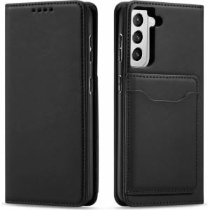 Producenttymczasowy Magnet Card Case case for Samsung Galaxy S22 (S22 Plus) cover wallet for cards stand black