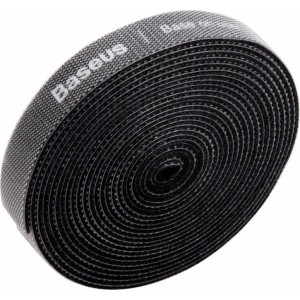 Baseus органайзер для ленты на липучке кабельная стяжка Circle Velcro Strap 3m Black