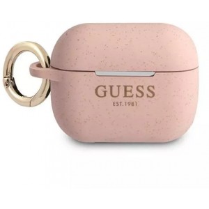 Guess GUAPSGGEP AirPods Pro cover pink/pink Silicone Glitter
