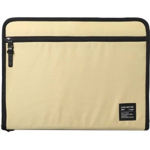 Ringke Smart Zip Pouch universal case for laptop tablet (up to 13'') stand organizer bag beige