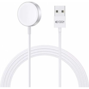 4Kom.pl Inductive Charger Cable 120cm UltraBoost Magnetic Charging Cable for Apple Watch White