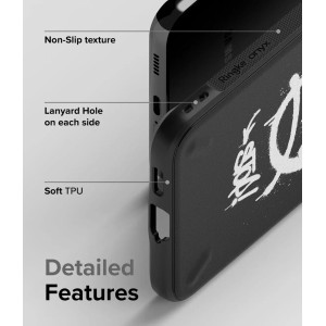 Ringke Onyx Design Rugged Case Cover for Samsung Galaxy S22 (S22 Plus) Black (Graffiti)