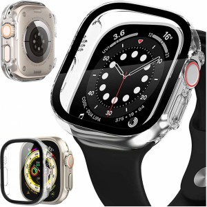 Alogy 2-in-1 protective case overlay built-in glass for Apple Watch Ultra 49mm Alogy Classic Case Transparent