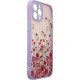4Kom.pl Design Case case for iPhone 12 Pro cover with flowers purple