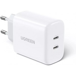 Ugreen Wall charger UGREEN 2x USB Type C 40W Power Delivery white (10343)