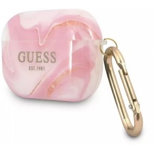 Guess GUAPUNMP AirPods Pro cover pink/pink Marble Collection