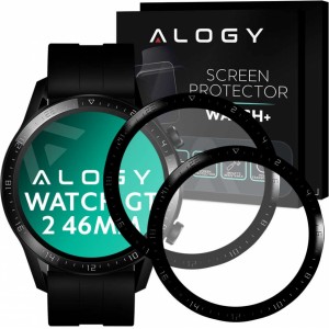 Alogy 2x Alogy 3D Flexible Glass for Huawei Watch GT 2 46mm Black