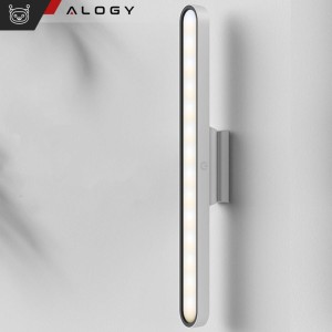 Alogy Lamp Alogy Magnetic LED Light magnetic under-cabinet LED strip lamp furniture lighting on the wall with a magnet for the kitchen room wardrobe White