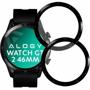 Alogy 2x Alogy 3D Flexible Glass for Huawei Watch GT 2 46mm Black