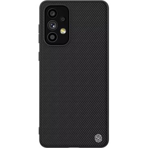 Nillkin Textured Case a durable reinforced case with a gel frame and nylon on the back of the Samsung Galaxy A73 black